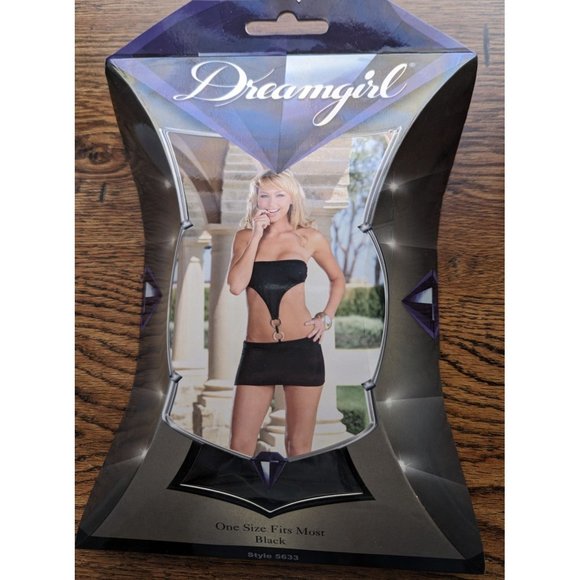 Dreamgirl daring little‎ black strapless dress NEW - Picture 3 of 5